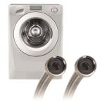 Load image into Gallery viewer, Universal 3/4 in. x 6 ft. Stainless Steel High Efficiency Washing Machine Hose (2-Pack)